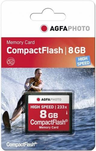 Compact Flash (CF) 8 GB Speicherkarte MLC 233x High Speed AgfaPhoto 