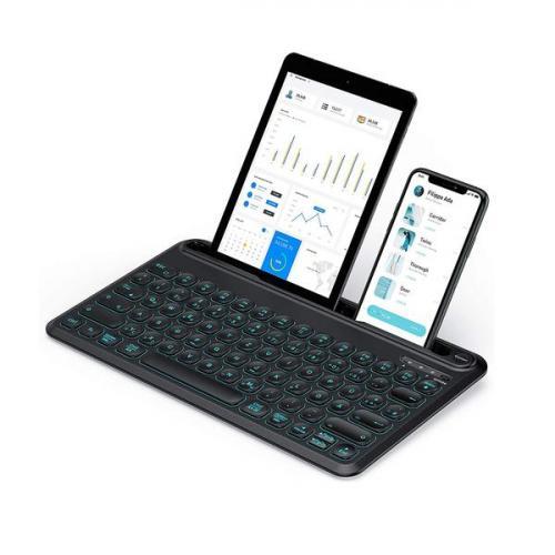 Jelly Comb Beleuchtete Bluetooth-Tastatur für bis zu 3 Geräte