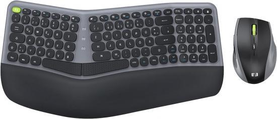 Seenda Ergonomische Kabellose Tastatur mit Maus